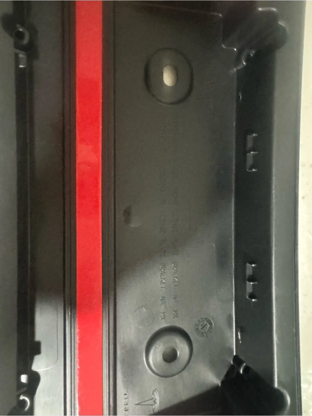 Tesla Black Front License Plate Bracket